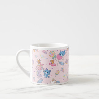 Xícara De Espresso Anime o Tom, o Jerry e o padrão Tuffy Candyland