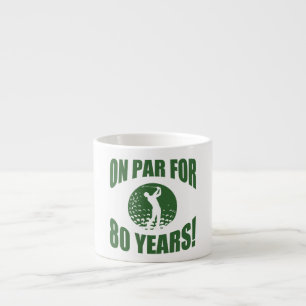 Xícara De Espresso Aniversário 80 do Golfer
