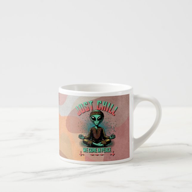 Xícara De Espresso Apenas Relaxe, Viemos em Paz (Direita)