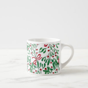 Xícara De Espresso Aquarela Rústica de País de Visco Pintada à Mão