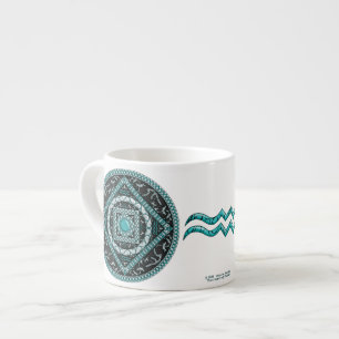 Xícara De Espresso Aquarius Mandala Specialty Mug