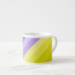 Xícara De Espresso Arco-íris, brilhante e riscado