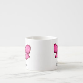 Xícara De Espresso Arco Rosa Fofo Personalizado Menina Crianças