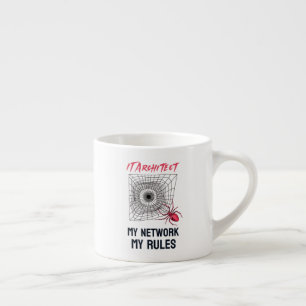 Xícara De Espresso Arquiteto de TI: Minha Rede, Minhas Regras Engraça