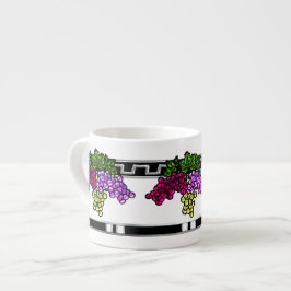 Xícara De Espresso Art Deco Grapes (6oz. Expresso Mug)