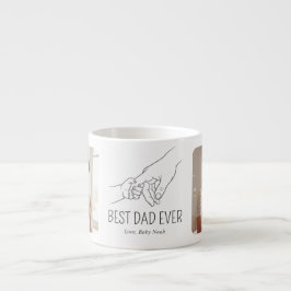 Xícara De Espresso Arte de Linha Minimalista Melhor Pai do Mundo Foto
