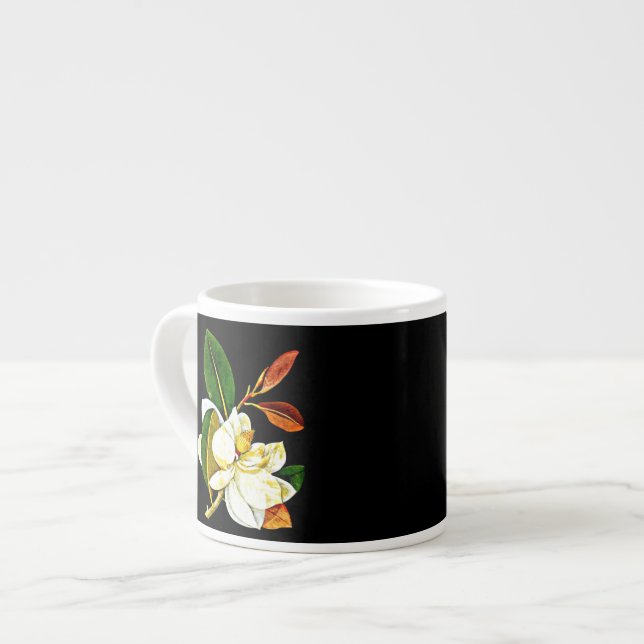 Xícara De Espresso Arte Mug Botânica - Mary Delany 1 (Frente Esquerda)
