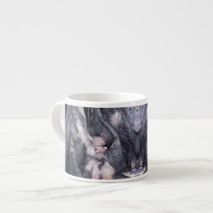 Xícara De Espresso Árvore Banyan