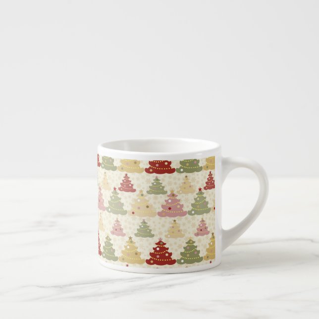 Xícara De Espresso Árvore de Natal colorida (Direita)
