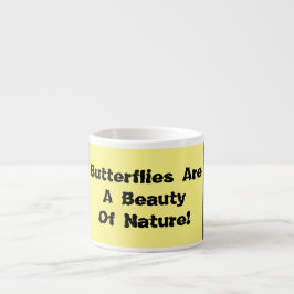 Xícara De Espresso As Borboletas São Uma Beleza