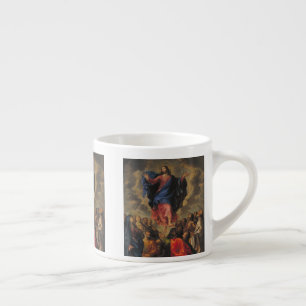 Xícara De Espresso Ascensão acima da multidão