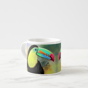 Xícara De Espresso Ave Tropical Toco Toucan - Pintura -