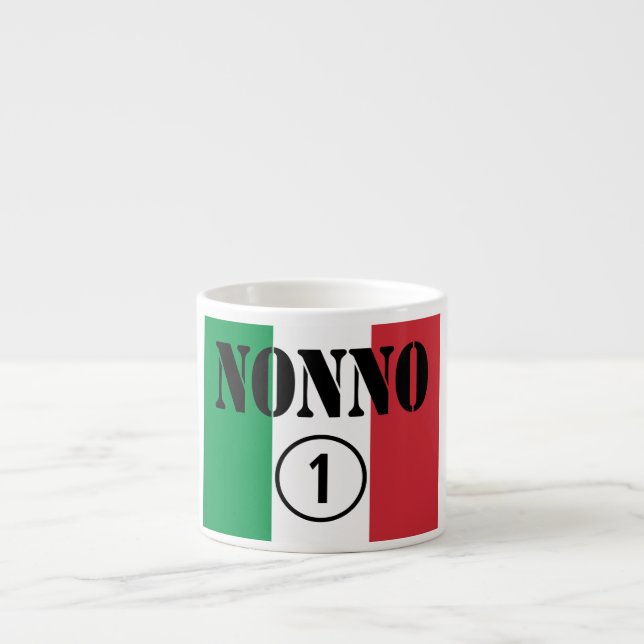 Xícara De Espresso Avôs italianos: ONU de Nonno Numero (Frente)