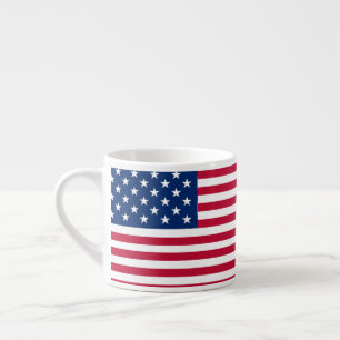 Xícara De Espresso Bandeira americana Flag Pride Design- 76353