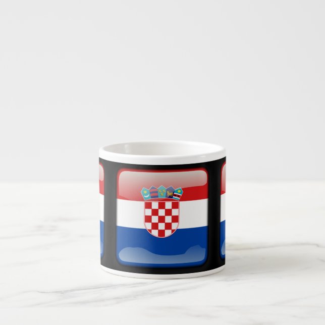 Xícara De Espresso Bandeira da Croácia (Frente)