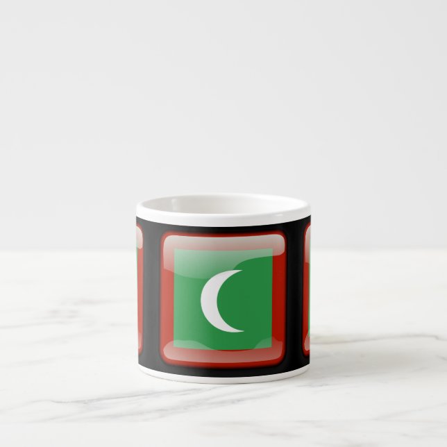 Xícara De Espresso Bandeira das Maldivas (Frente)