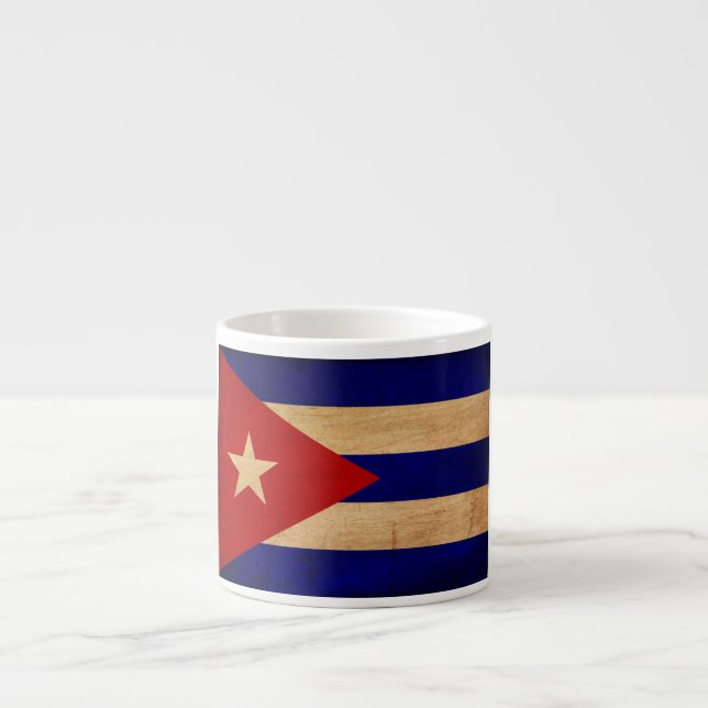Xícara De Espresso Bandeira de Cuba (Frente)