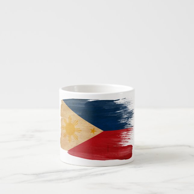 Xícara De Espresso Bandeira de Filipinas (Frente)