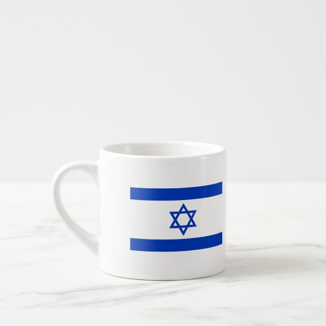 Xícara De Espresso Bandeira de Israel (Esquerda)