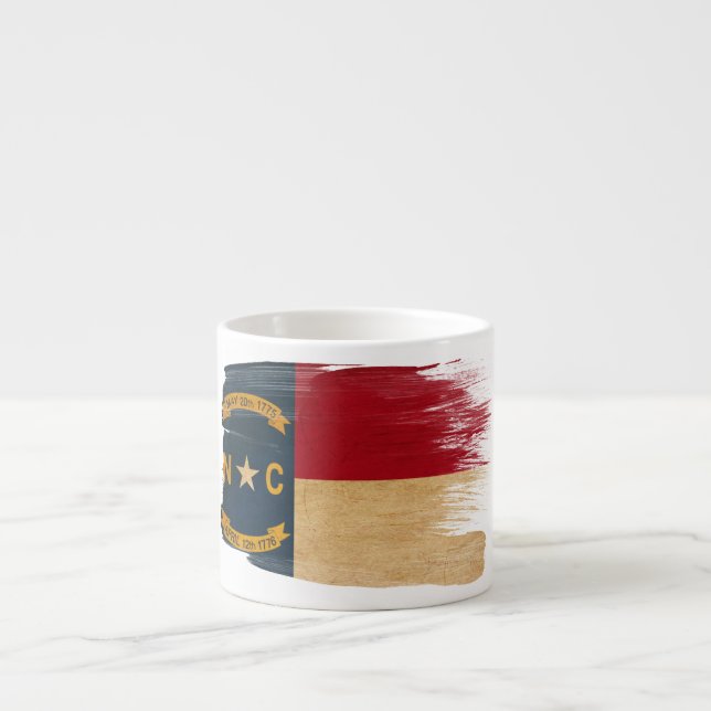 Xícara De Espresso Bandeira de North Carolina (Frente)