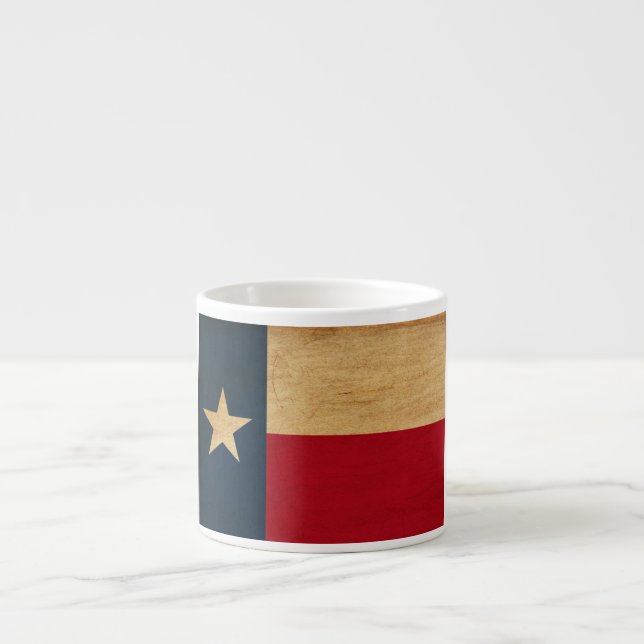 Xícara De Espresso Bandeira de Texas (Frente)