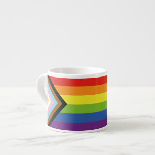 Xícara De Espresso Bandeira do orgulho intersexo SlipperyJoe's fundo 
