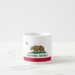Xícara De Espresso Bandeira do Urso da República da Califórnia: Calif