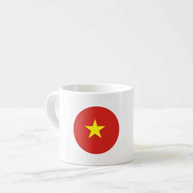 Xícara De Espresso bandeira do Vietname (Frente Esquerda)