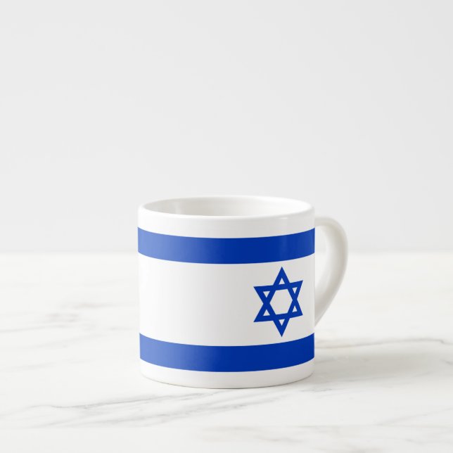 Xícara De Espresso bandeira israelita (Frente Esquerda)
