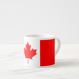 Xícara De Espresso Bandeira Nacional Patriótica do CANADÁ