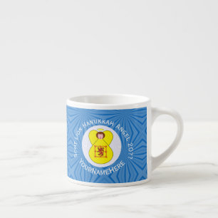 Xícara De Espresso Bandeira Personalizada do Anjo Rampante Escocês de
