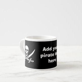 Xícara De Espresso Bandeira pirata de Jolly roger