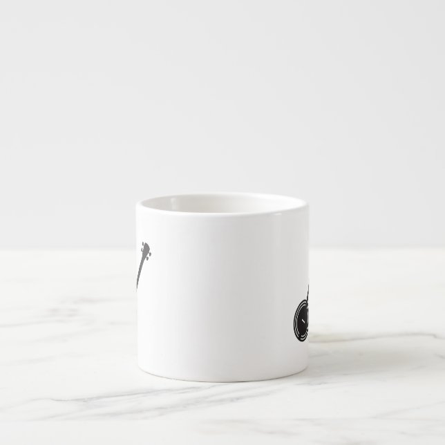 Xícara De Espresso Banjo Silhouette tradicional (Frente)