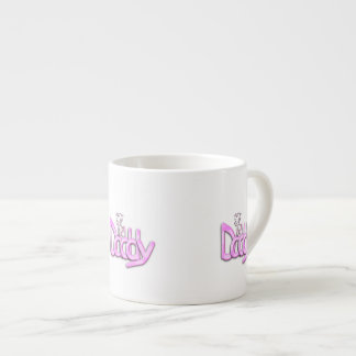 Xícara De Espresso Bebê Rosa Papai
