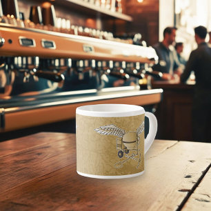 Xícara De Espresso bege betuminoso