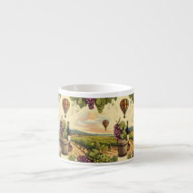 Belo Balão de Ar Quente do País do Vinho