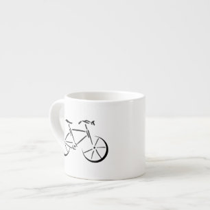 Xícara De Espresso Bicicleta Preta