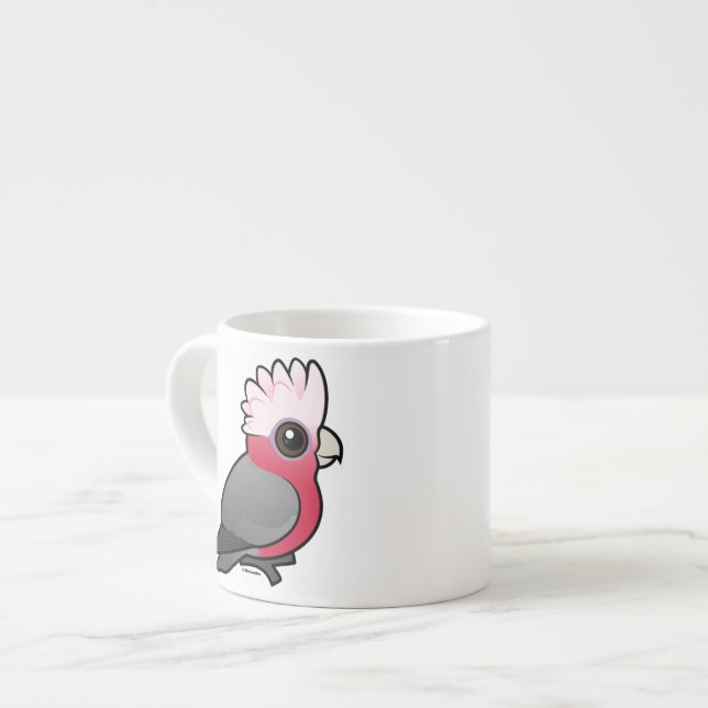 Xícara De Espresso Birdorable Galah (Frente Esquerda)