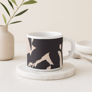 Xícara De Espresso Black Lily Silhouette