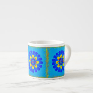Xícara De Espresso Bloom Blue