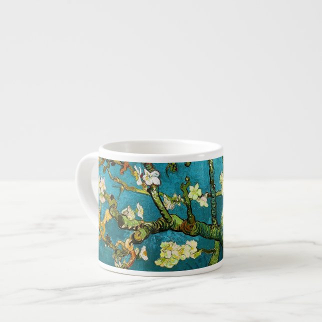 Xícara De Espresso Blossoming Almond Tree Van Gogh Fine Art (Frente Esquerda)