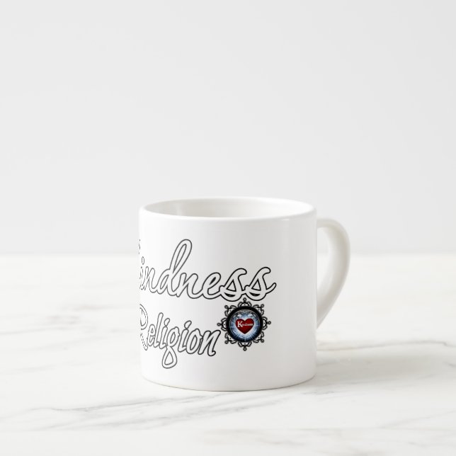 Xícara De Espresso Bondade É Minha Religião (Frente Esquerda)