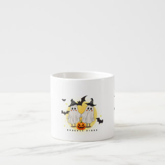 Xícara De Espresso Bonita Ghosted Vibes Halloween Mug