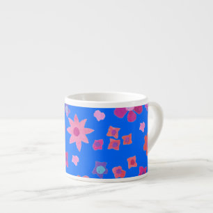 Xícara De Espresso Bonito Céu Azul Flor Espresso Mug
