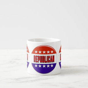Xícara De Espresso Botão Republicano