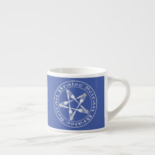 Xícara De Espresso Brise Seitan Vegan Pentagram (versão leve)
