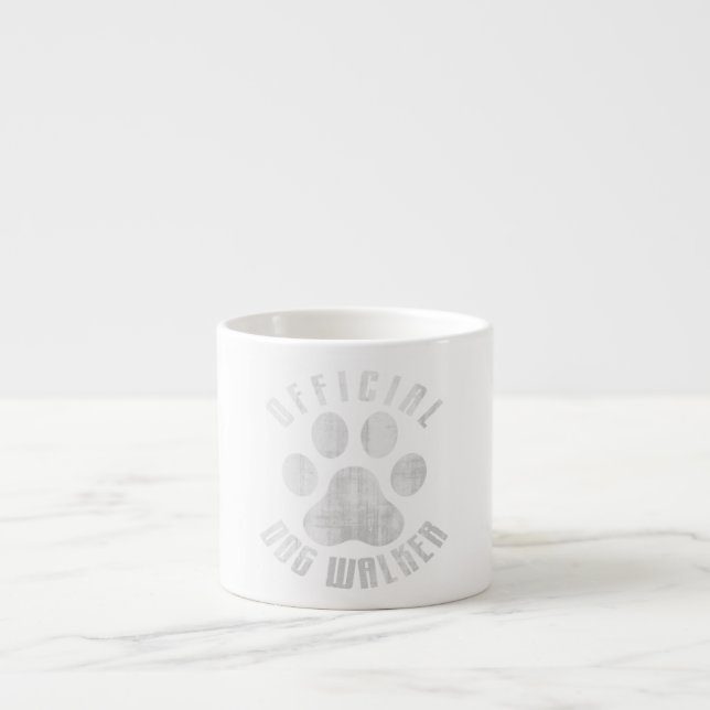 Xícara De Espresso Bulldog Office Dog Walker Cute Meme Bulldog Paw (Frente)