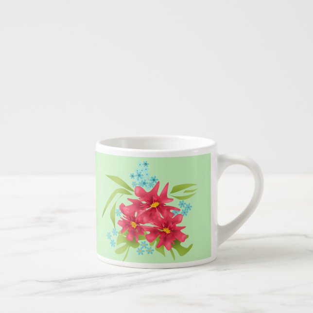 Xícara de espresso buquê de primavera (Direita)
