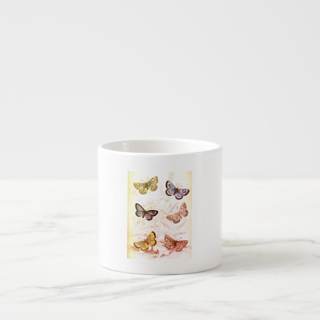 XÍCARA DE ESPRESSO BUTTERFLY PERSONALIZÁVEL ESPRESSO MUG (Frente)