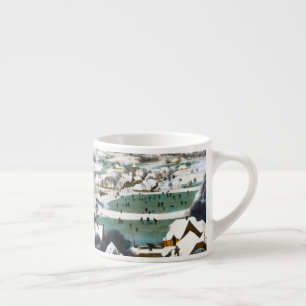 Xícara De Espresso Caçadores na Paisagem da Neve Pieter Bruegel